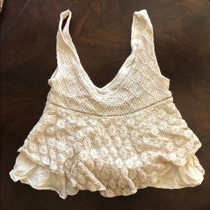 ZARA Lace Tank with High Waist and Flare